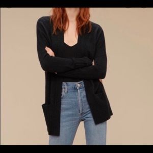 Aritzia Azure Skies Cardigan with pockets size small